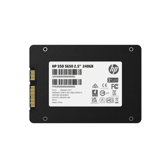 Твърд диск HP 345M8AA 3,5’’ 240 GB SSD 240 GB SSD 480 GB SSD