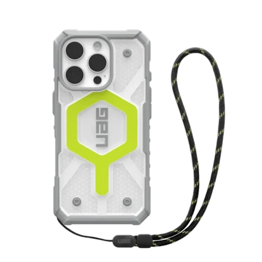 UAG Pathfinder Clear Magsafe Bundle Case с въже за iPhone
