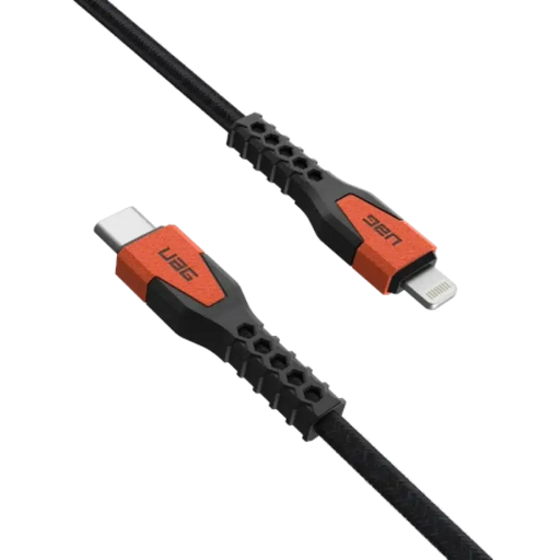 UAG Здрав кабел USB-C - Lightning 30W 1.5 m - оранжев