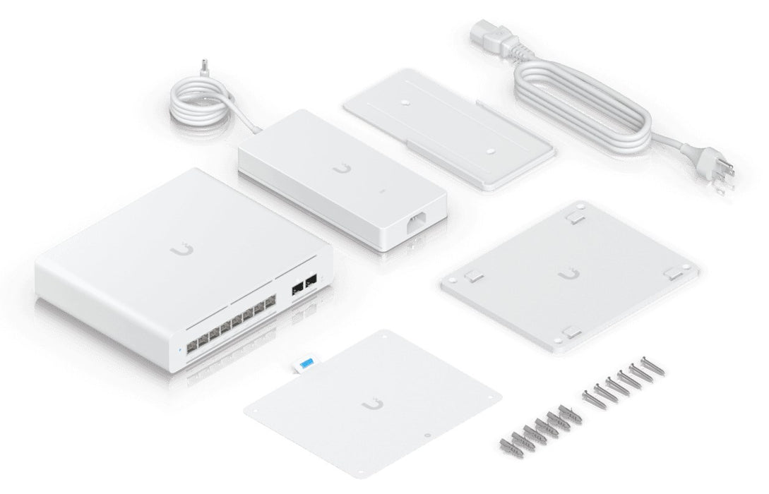 Ubiquiti UniFi Pro XG 8 PoE Управляем L2/L3 10G Ethernet (100/1000/10000) Захранване през Ethernet (PoE) Сив