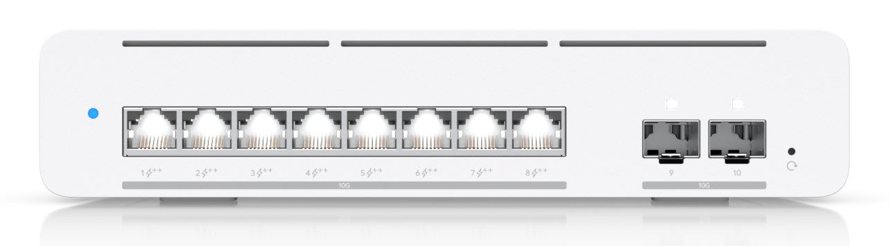 Ubiquiti UniFi Pro XG 8 PoE Управляем L2/L3 10G Ethernet (100/1000/10000) Захранване през Ethernet (PoE) Сив