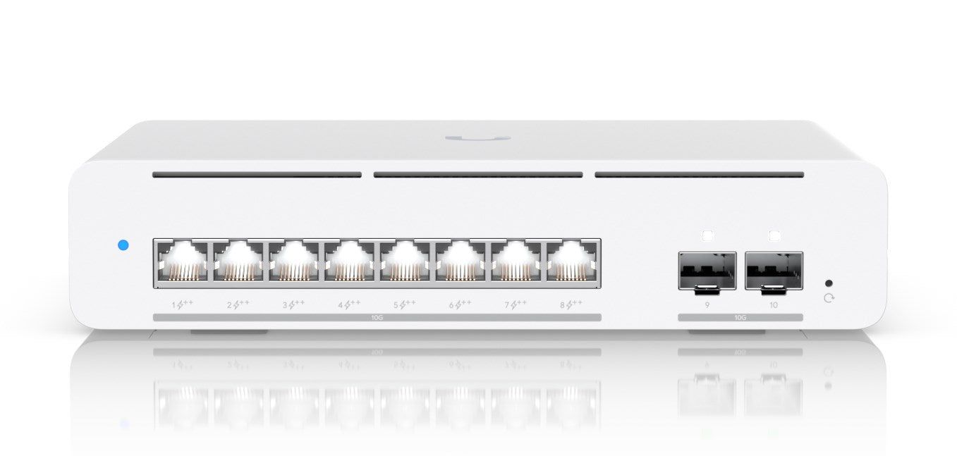 Ubiquiti UniFi Pro XG 8 PoE Управляем L2/L3 10G Ethernet (100/1000/10000) Захранване през Ethernet (PoE) Сив