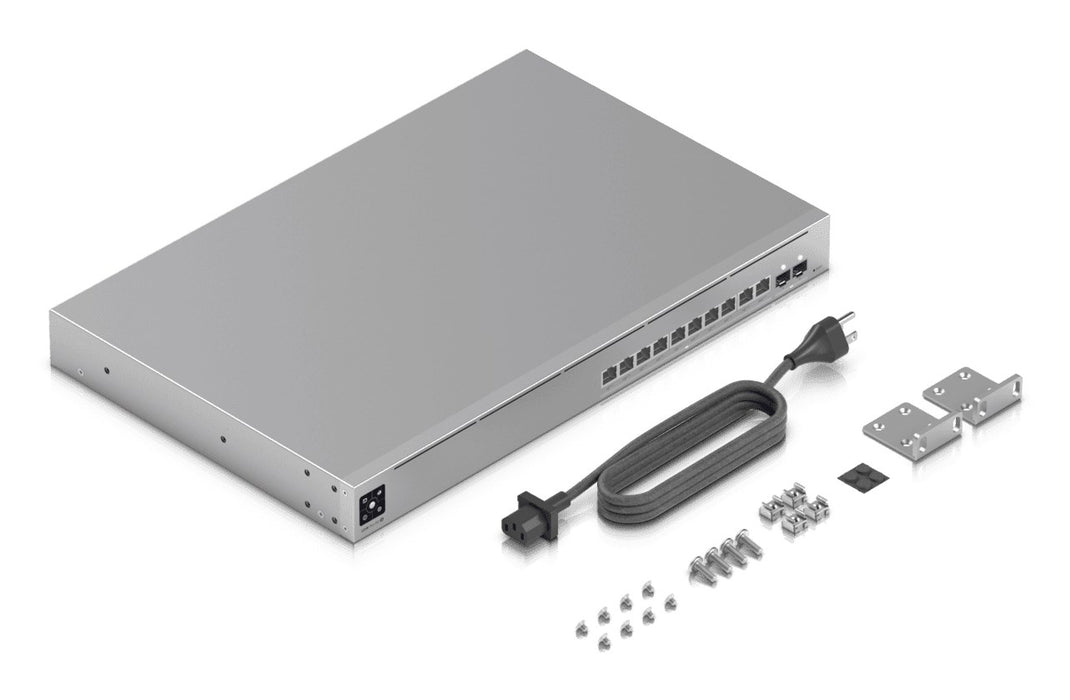 Ubiquiti UniFi Pro XG 10 PoE Управляем L2/L3 10G Ethernet (100/1000/10000) Захранване през Ethernet (PoE) 1U Сив