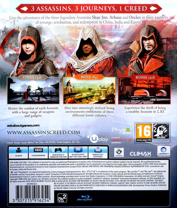 Assassin's Creed Chronicles Pack (PS4)