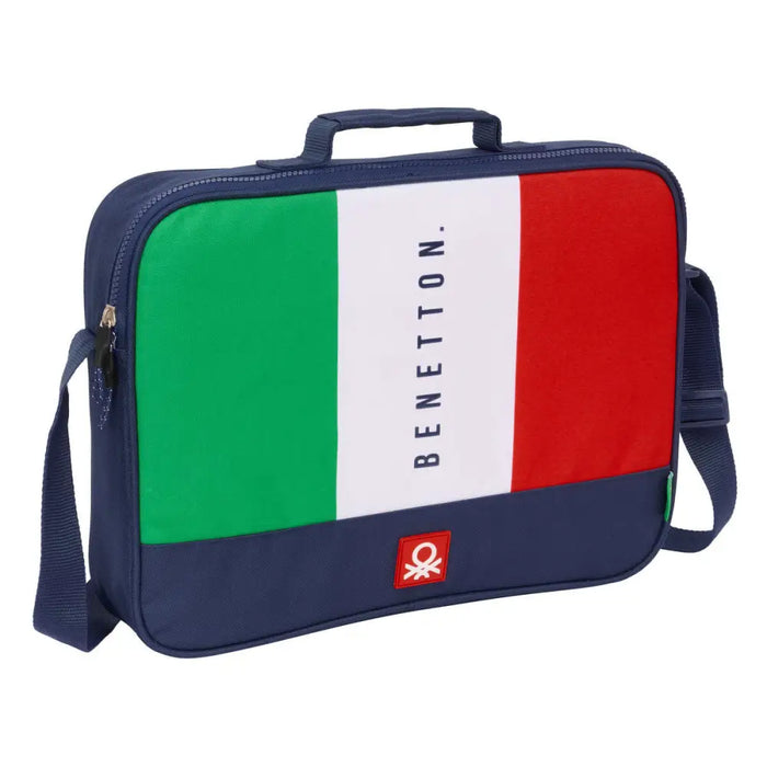 Ученическа Чанта Benetton Flag Морско син 38 x 28 x 6 cm