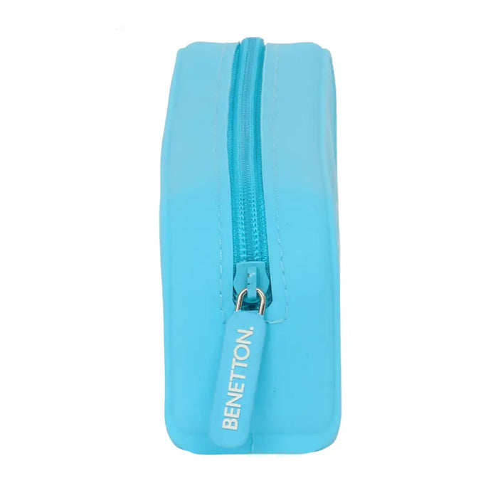 Ученически несесер Benetton Spring Небесно синьо 18.5 x 7.5