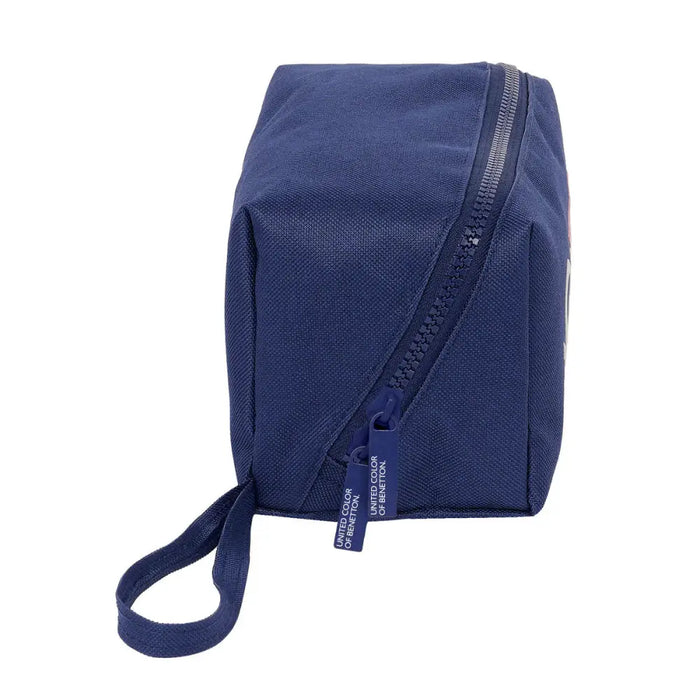 Ученически несесер Benetton Varsity Сив Морско син 22 x 10