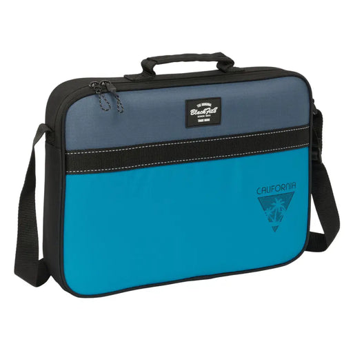 Ученическа Чанта BlackFit8 California Син Черен 38 x 28 x 6