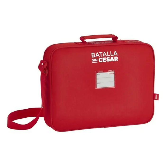 Ученическа Чанта Real Sporting de Gijón Червен (38 x 28 x 6