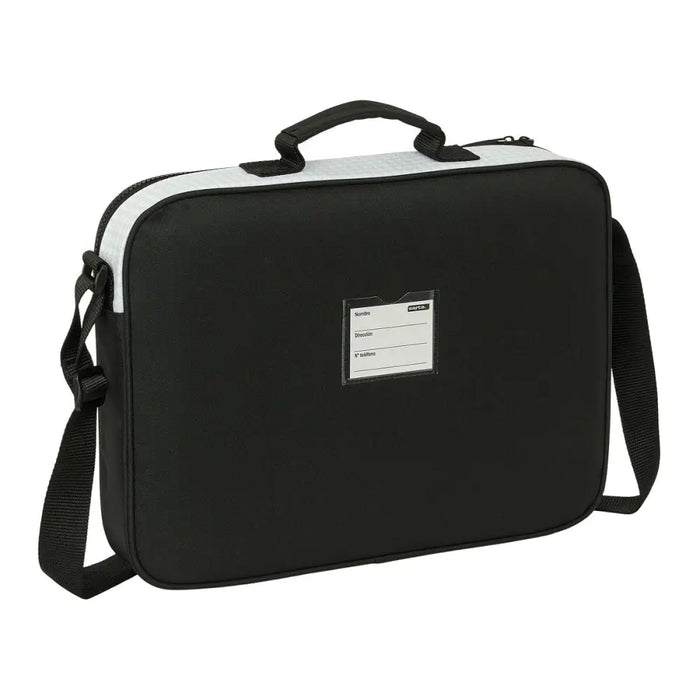 Ученическа Чанта Real Madrid C.F. Бял Сив 38 x 28 x 6 cm