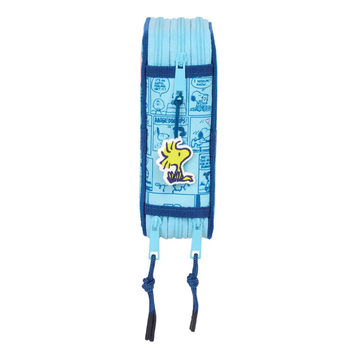Ученически Комплект с Аксесоари Snoopy Love Син 12,5 x 19,5