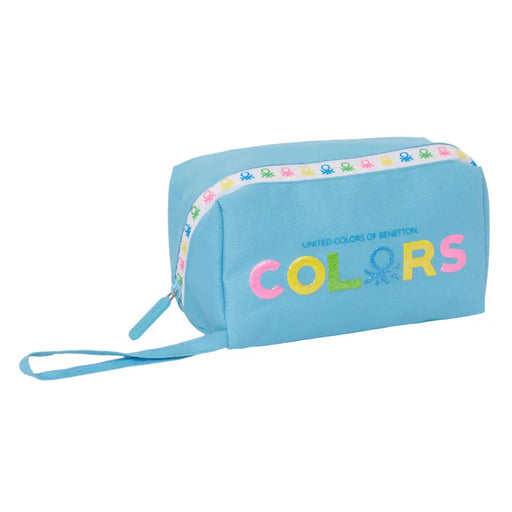 Ученически несесер Benetton Spring Небесно синьо 22 x 10 x