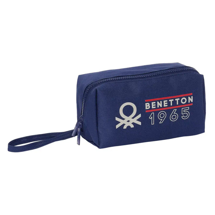 Ученически несесер Benetton Varsity Сив Морско син 22 x 10