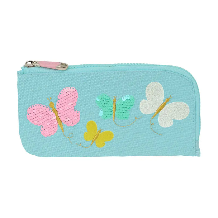 Ученически несесер Moos Butterflies Светло син 23 x 11 x 1