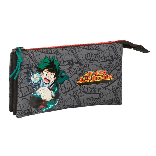 Ученически несесер My Hero Academia Черен 22 x 12 x 3 cm