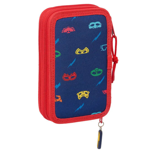 Ученически несесер PJ Masks Ready Морско син 12.5 x 19.5 x