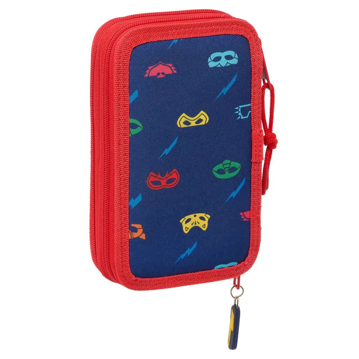 Ученически несесер PJ Masks Ready Морско син 12.5 x 19.5 x