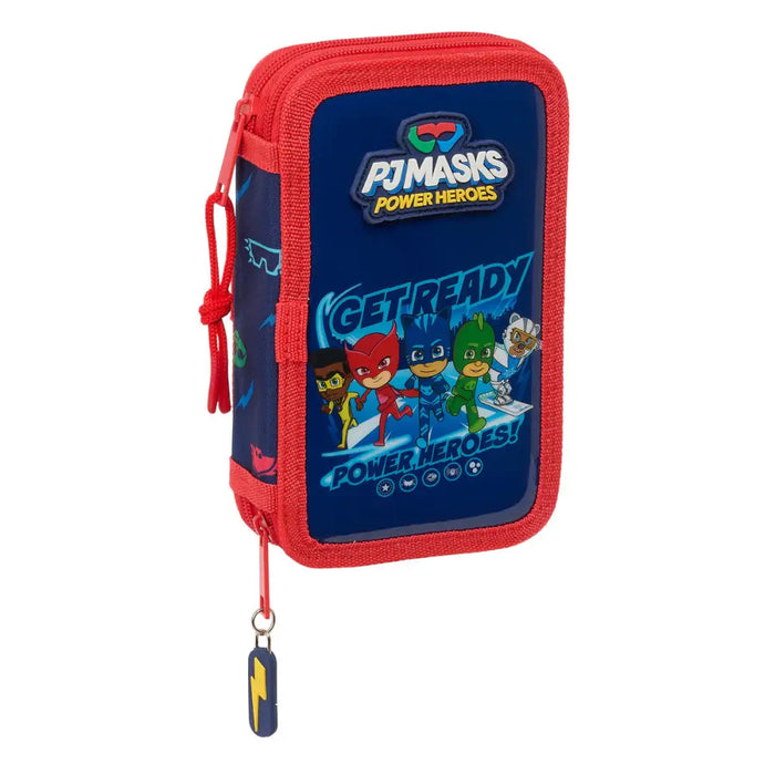 Ученически несесер PJ Masks Ready Морско син 12.5 x 19.5 x