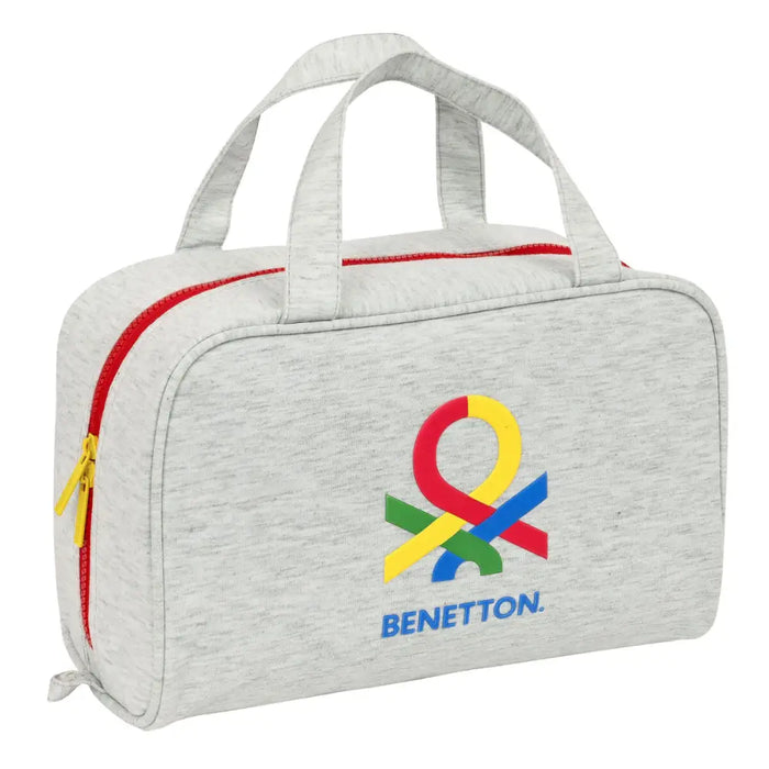 Ученически несесер Benetton Pop Сив 31 x 14 x 19 cm