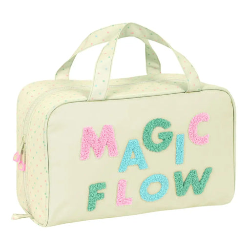 Ученически несесер Glow Lab Magic flow Бежов 31 x 14 x 19 cm
