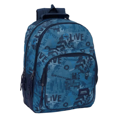 Училищна чанта Safta New edition Морско син 32 x 42 x 15 cm