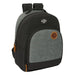 Училищна чанта BlackFit8 Old school Черен Сив 32 x 42 x 15
