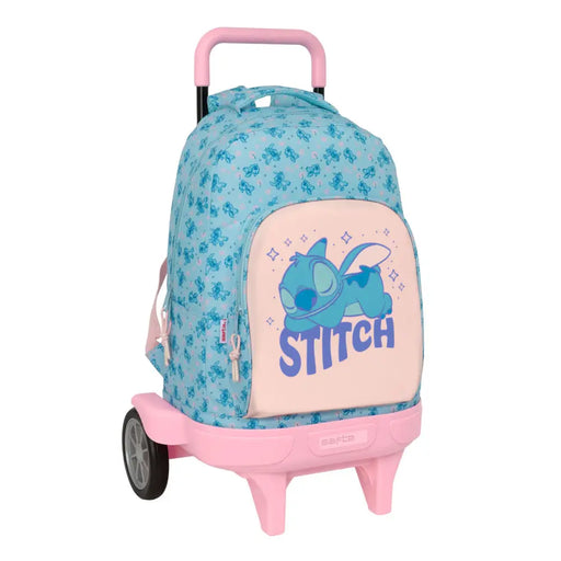 Училищна чанта Lilo & Stitch Ohana Син 33 x 45 x 22 cm