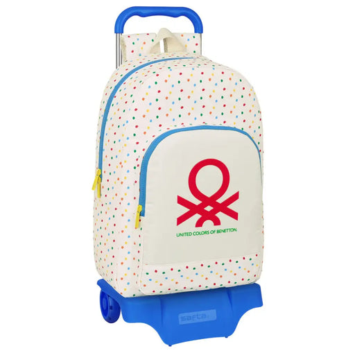 Училищна чанта с колелца Benetton Topitos (30 x 46 x 14 cm)