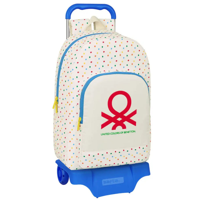 Училищна чанта с колелца Benetton Topitos (30 x 46 x 14 cm)