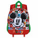 Училищна чанта с колелца Mickey Mouse Mood Червен Зелен 26