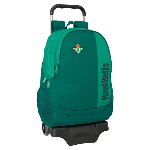 Училищна чанта с колелца Real Betis Balompié Зелен 30 x 43
