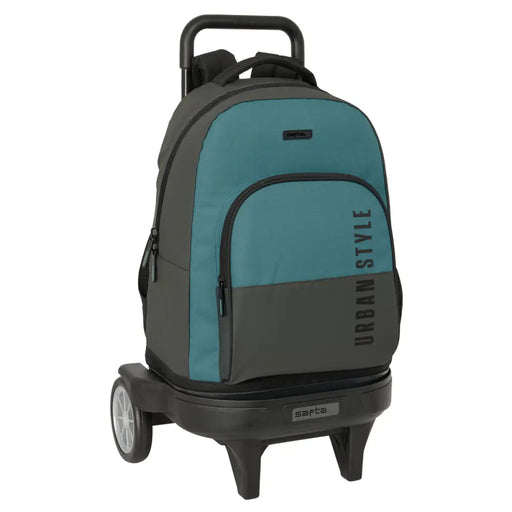 Училищна чанта с колелца Safta Urban style Син Сив 33 x 45