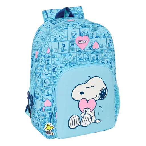 Училищна чанта Snoopy Love Син 30 x 46 x 14 cm
