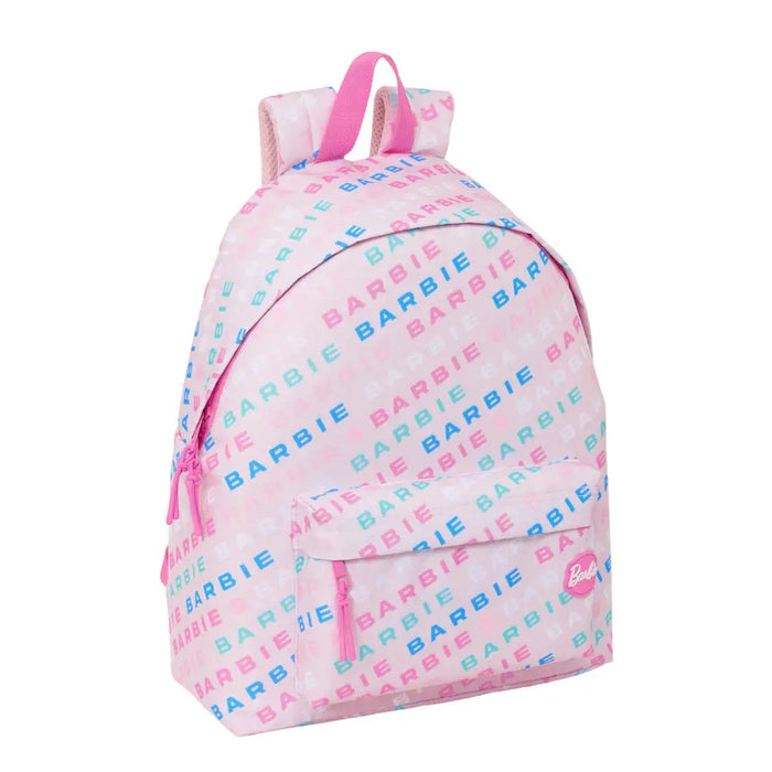 Училищна чанта Barbie Logomania Светло розово 33 x 42 x 15