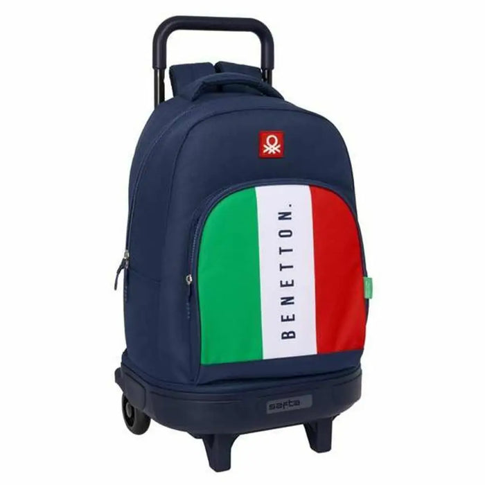 Училищна чанта Benetton Flag Морско син 33 x 45 x 22 cm