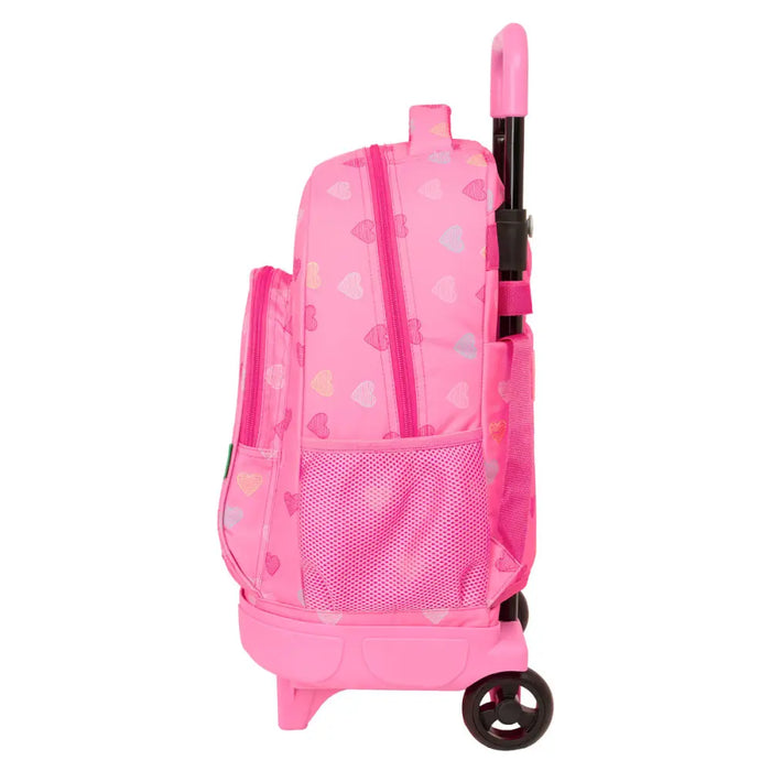 Училищна чанта Benetton Heart Розов 33 x 45 x 22 cm