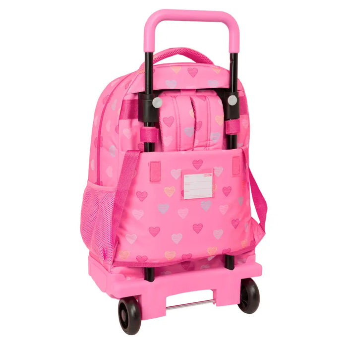 Училищна чанта Benetton Heart Розов 33 x 45 x 22 cm