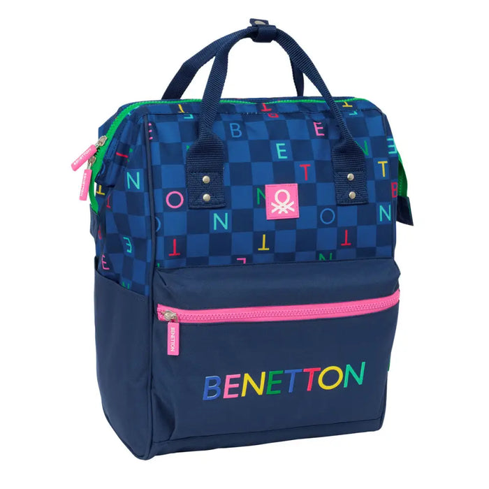 Училищна чанта Benetton benetton Морско син 27 x 40 x 19 cm