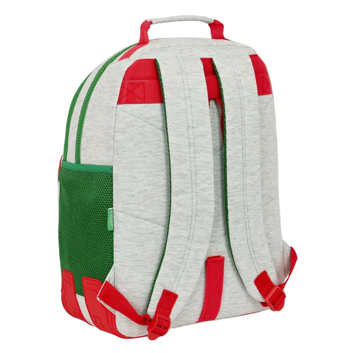 Училищна чанта Benetton Pop Сив (32 x 42 x 15 cm)