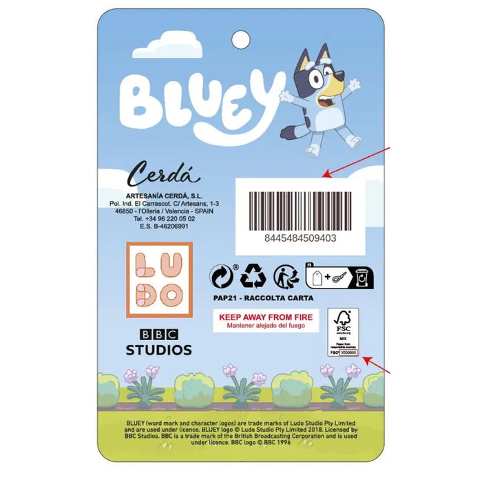 Училищна чанта Bluey Син 18 x 22 x 4 cm
