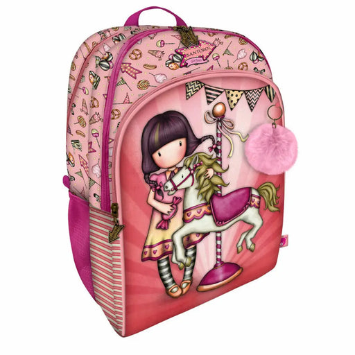 Училищна чанта Gorjuss Carousel Сьомга 34.5 x 43.5 x 22 cm