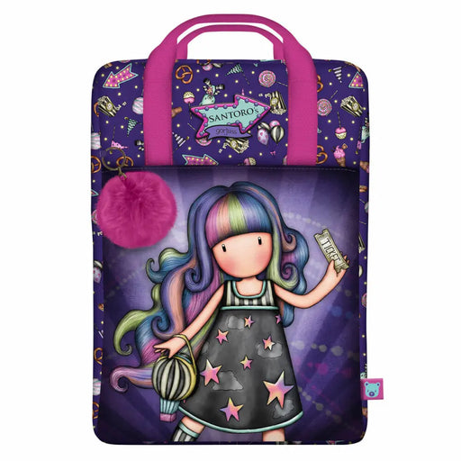 Училищна чанта Gorjuss Up and away Лилав 25 x 36 x 10 cm