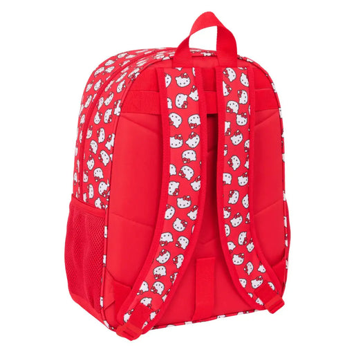 Училищна чанта Hello Kitty Iconic Бял Червен 33 x 42 x 14 cm