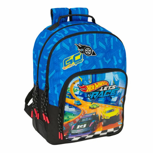 Училищна чанта Hot Wheels Let’s race Син Черен 32 x 42 x 15