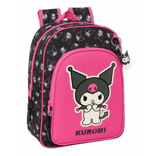 Училищна чанта Kuromi Черен Фуксия 26 x 34 x 11 cm