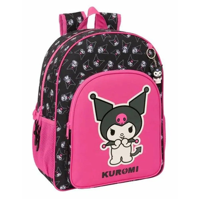 Училищна чанта Kuromi Черен Фуксия 33 x 42 x 14 cm