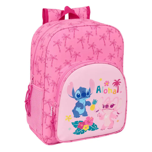 Училищна чанта Lilo & Stitch Chill Розов 32 x 38 x 12 cm