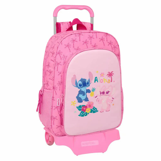 Училищна чанта Lilo & Stitch Chill Розов 33 x 42 x 14 cm