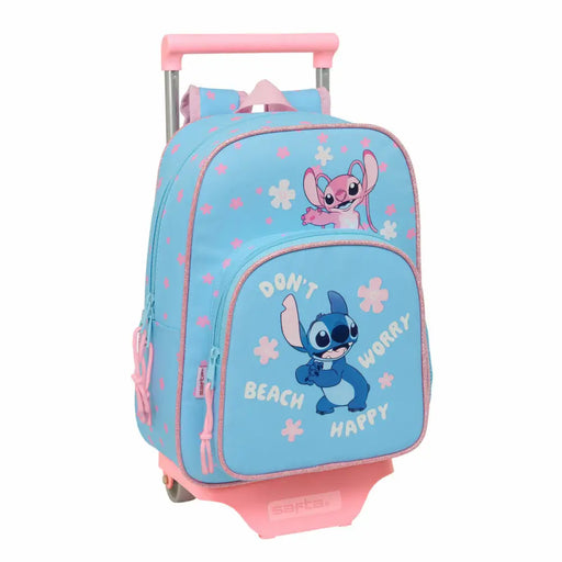 Училищна чанта Lilo & Stitch Happy Небесно синьо 26 x 11 x