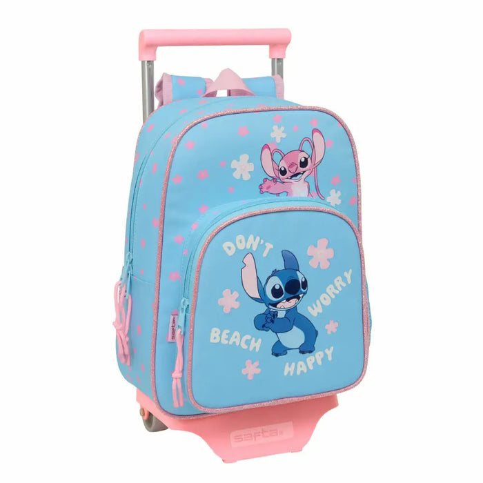 Училищна чанта Lilo & Stitch Happy Небесно синьо 26 x 11 x